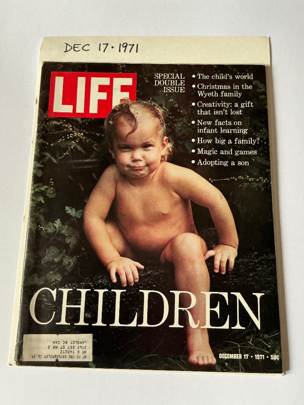 Vintage 1971 LIFE Magazine Dec 17 Special Double Issue Children Cover